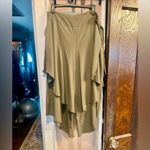 Elegant Olive Green Women's Skirt